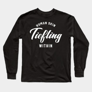 Human Skin Tiefling Within Gaming Guy RPG Long Sleeve T-Shirt